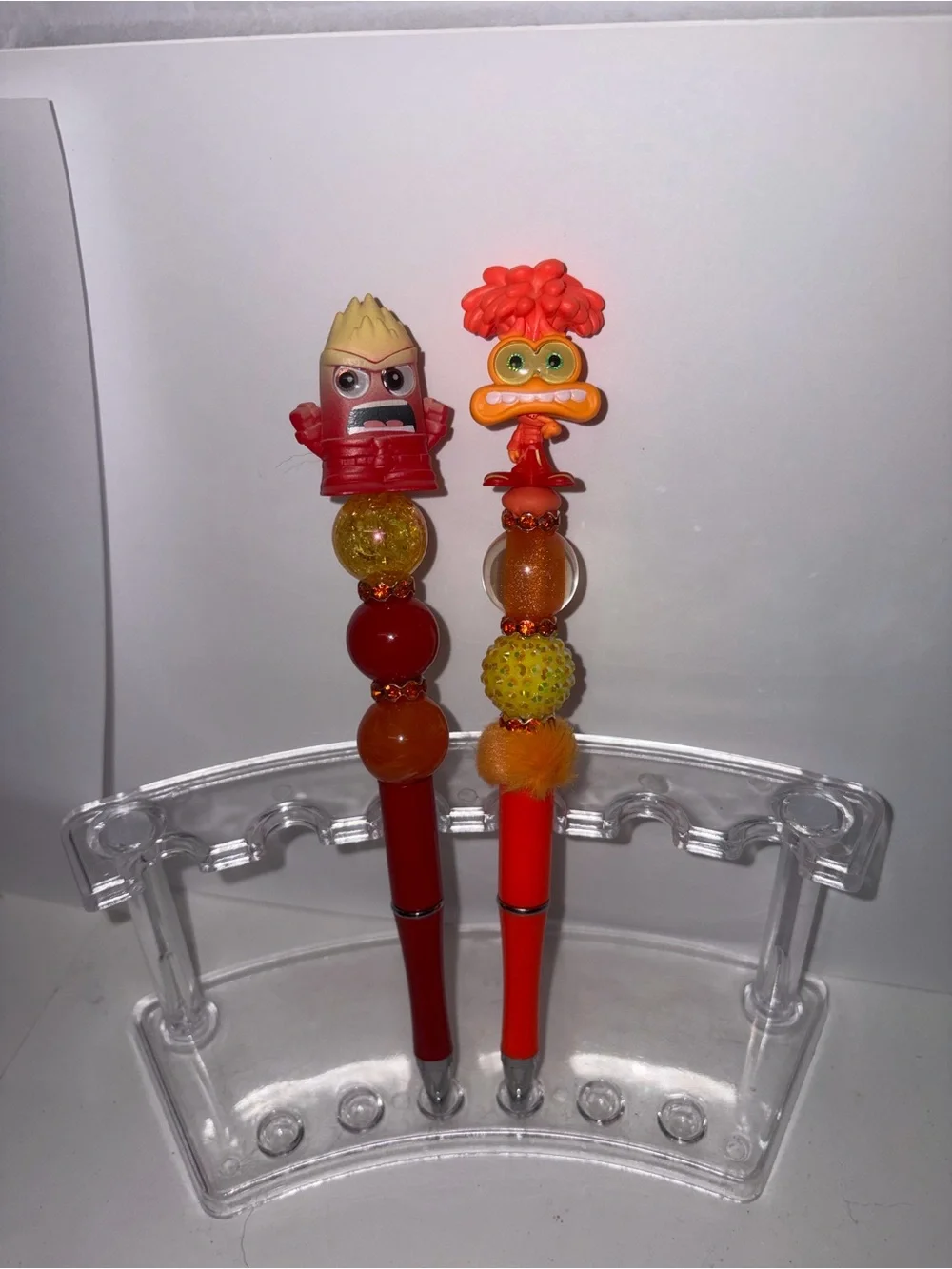 Inside out character beaded pens